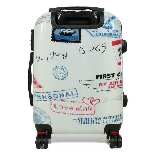 Чемодан Малый (S) Поликарбонат под Ручную кладь Worldline Airtex 809 Stamp 44 л 54x35x23 см Разноцветный
