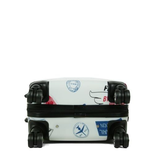 Чемодан Малый (S) Поликарбонат под Ручную кладь Worldline Airtex 809 Stamp 44 л 54x35x23 см Разноцветный