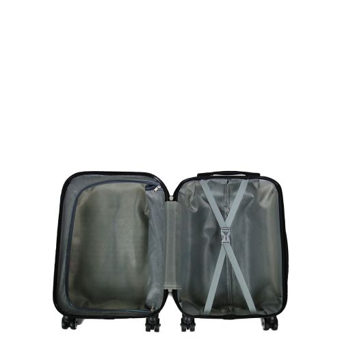 Чемодан Малый (S) Поликарбонат под Ручную кладь Worldline Airtex 809 Stamp 44 л 54x35x23 см Разноцветный
