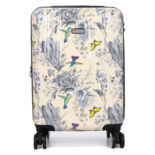 Чемодан Малый (S) Поликарбонат под Ручную кладь Airtex 960 Birds 35 л 54x35x20 см Разноцветный