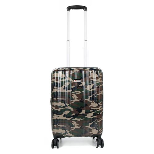 Чемодан Малый (S) Поликарбонат под Ручную кладь Airtex 960 Camo 35 л 54x35x20 см Милитари хаки