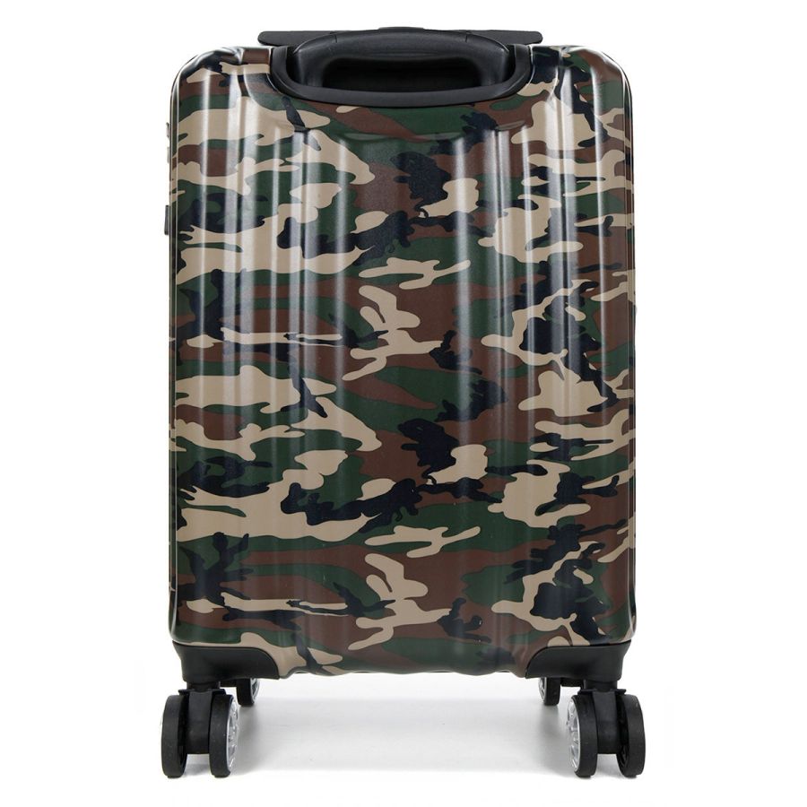 Чемодан Малый (S) Поликарбонат под Ручную кладь Airtex 960 Camo 35 л 54x35x20 см Милитари хаки