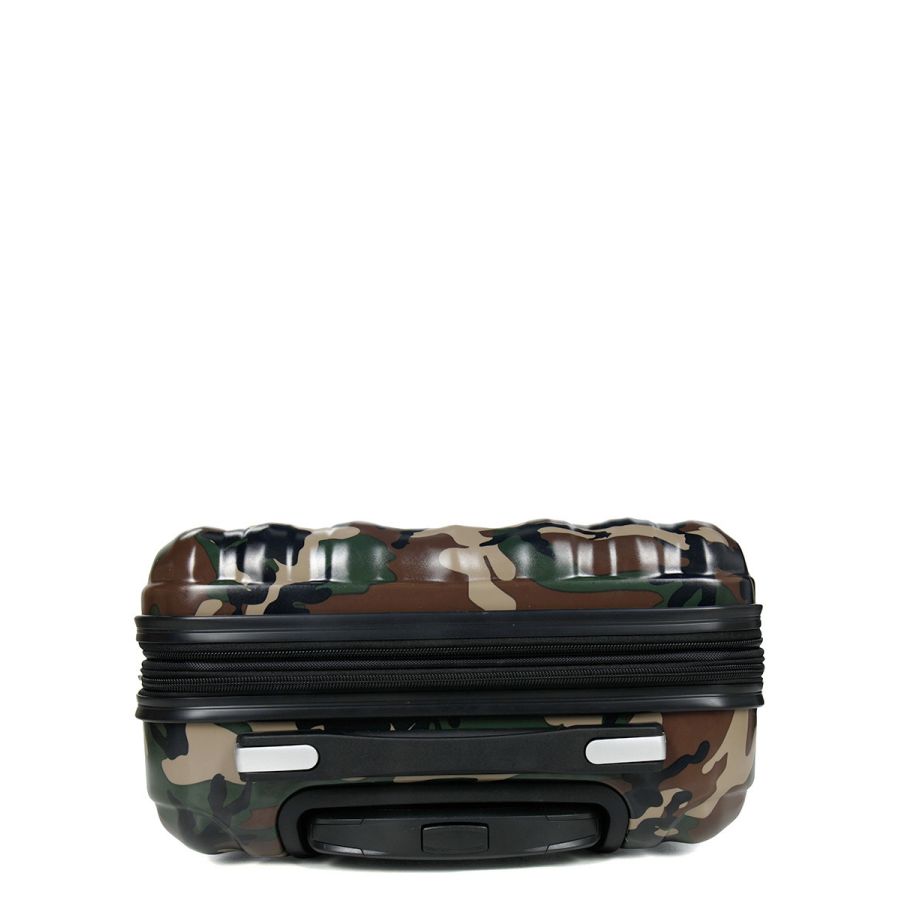 Чемодан Малый (S) Поликарбонат под Ручную кладь Airtex 960 Camo 35 л 54x35x20 см Милитари хаки