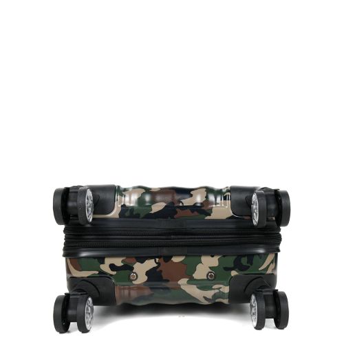 Чемодан Малый (S) Поликарбонат под Ручную кладь Airtex 960 Camo 35 л 54x35x20 см Милитари хаки