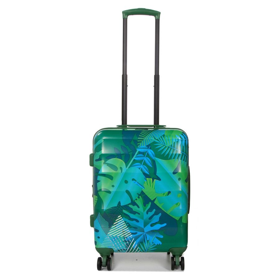 Чемодан Малый (S) Поликарбонат под Ручную кладь Airtex 970 Green 43 л 55x39,5x23,5 см Зеленый