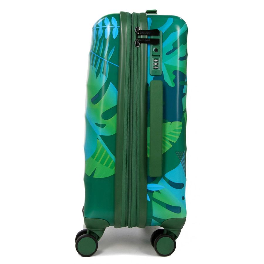 Чемодан Малый (S) Поликарбонат под Ручную кладь Airtex 970 Green 43 л 55x39,5x23,5 см Зеленый