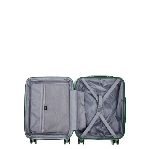 Чемодан Малый (S) Поликарбонат под Ручную кладь Airtex 970 Green 43 л 55x39,5x23,5 см Зеленый