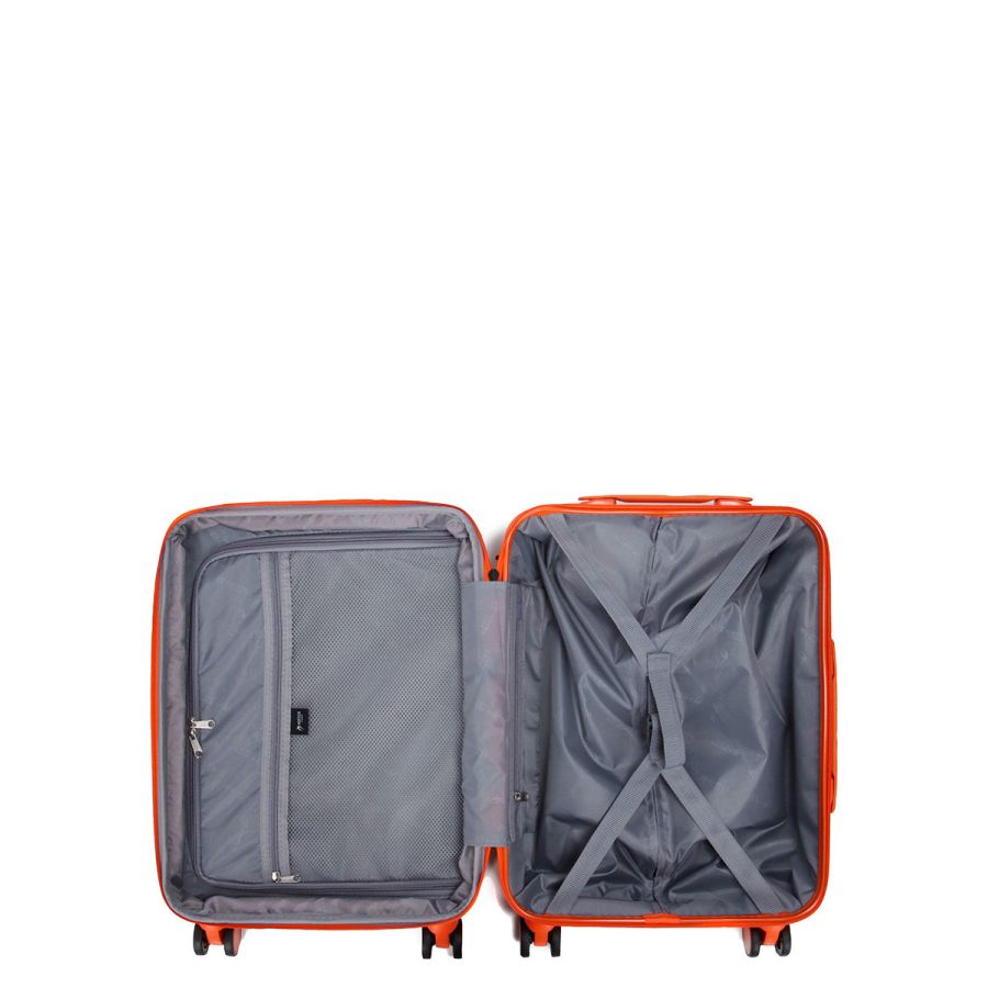Чемодан Малый (S) Поликарбонат под Ручную кладь Airtex 970 Orange 43 л 55x39,5x23,5 см Оранжевый