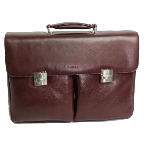 Большой деловой портфель из кожи Sheff S5003 Коричневый