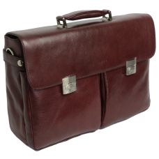Большой деловой портфель из кожи Sheff S5003 Коричневый