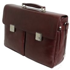 Большой деловой портфель из кожи Sheff S5003 Коричневый
