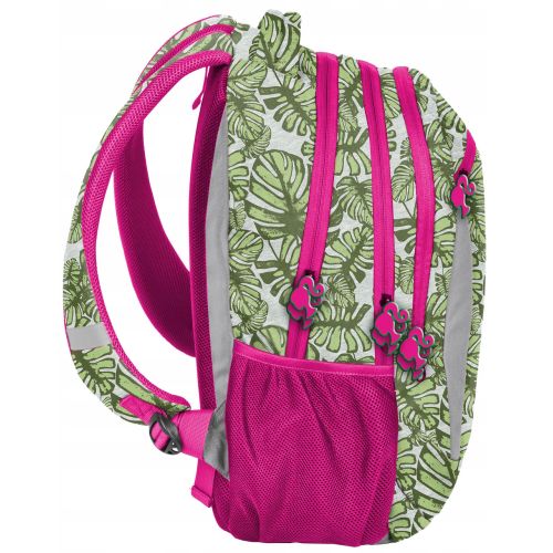 Красочный женский рюкзак Paso Barbie Tropical Leaves BAL-2808 25L Разноцветный