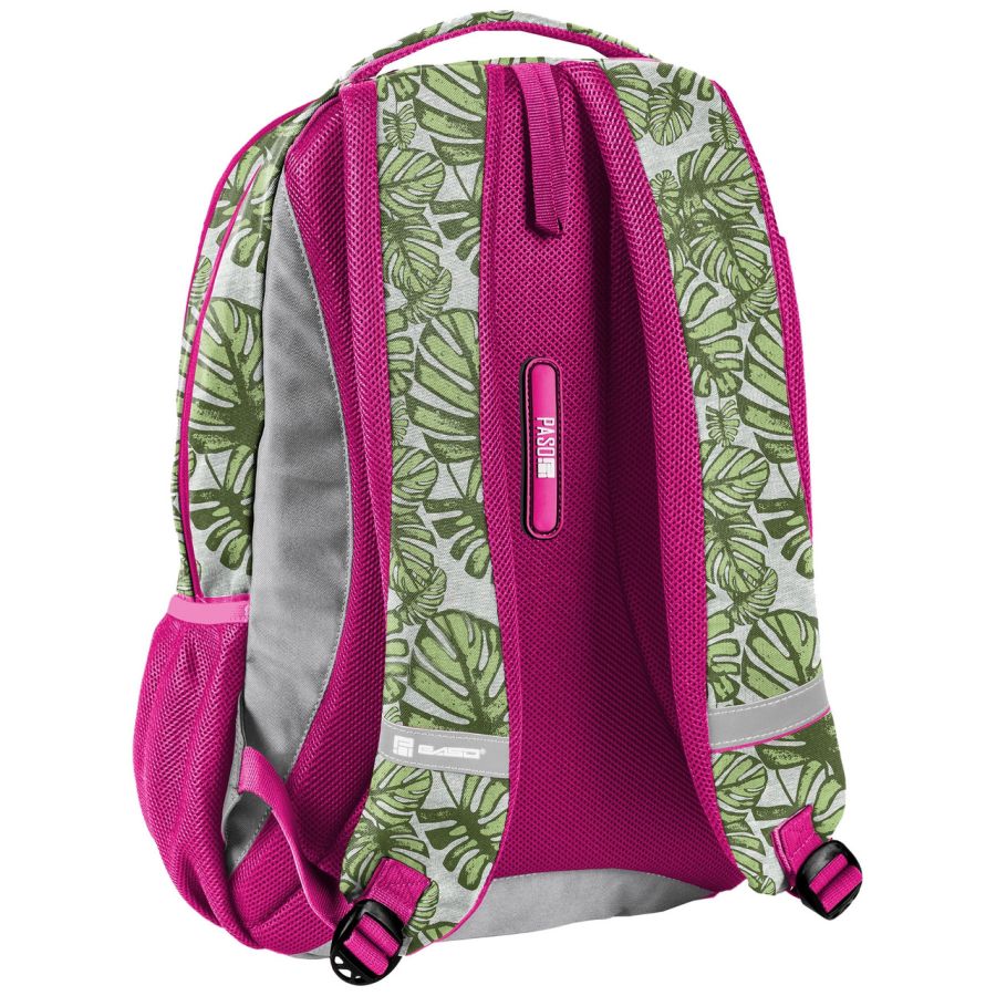 Красочный женский рюкзак Paso Barbie Tropical Leaves BAL-2808 25L Разноцветный