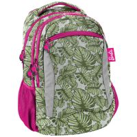 Красочный женский рюкзак Paso Barbie Tropical Leaves BAL-2808 25L Разноцветный 