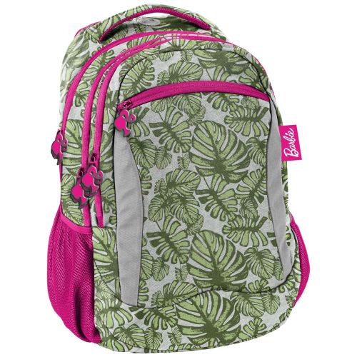 Красочный женский рюкзак Paso Barbie Tropical Leaves BAL-2808 25L Разноцветный