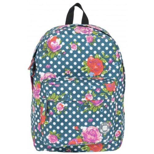 Легкий женский рюкзак Paso 17-780D 13L Горошек с цветами