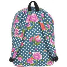 Легкий женский рюкзак Paso 17-780D 13L Горошек с цветами