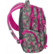 Яркий женский рюкзак для города Paso BAH-2908 22L Серо-розовый 