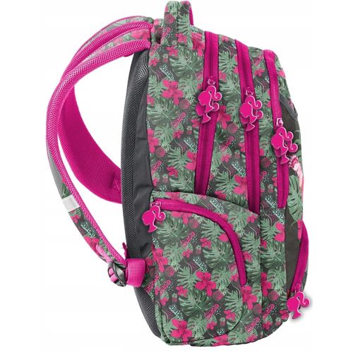 Яркий женский рюкзак для города Paso BAH-2908 22L Серо-розовый