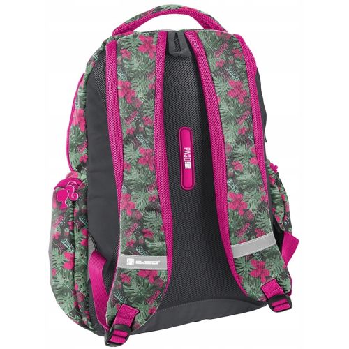 Яркий женский рюкзак для города Paso BAH-2908 22L Серо-розовый