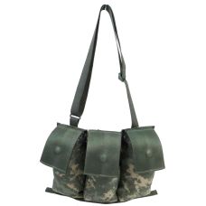 Подсумок тактический для трех магазинов М16, M4 Molle II Bandoleer Ammunition Pouch пиксель