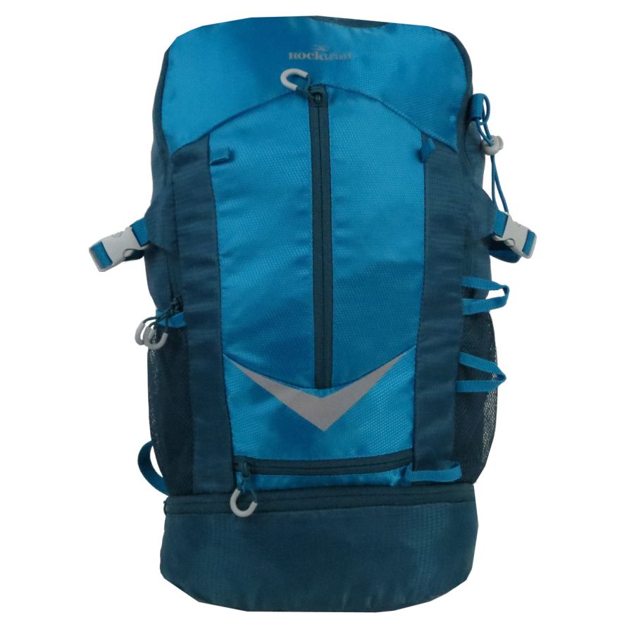 Вместительный спортивный рюкзак с дождевиком Rocktrail IAN389063 30L Голубой
