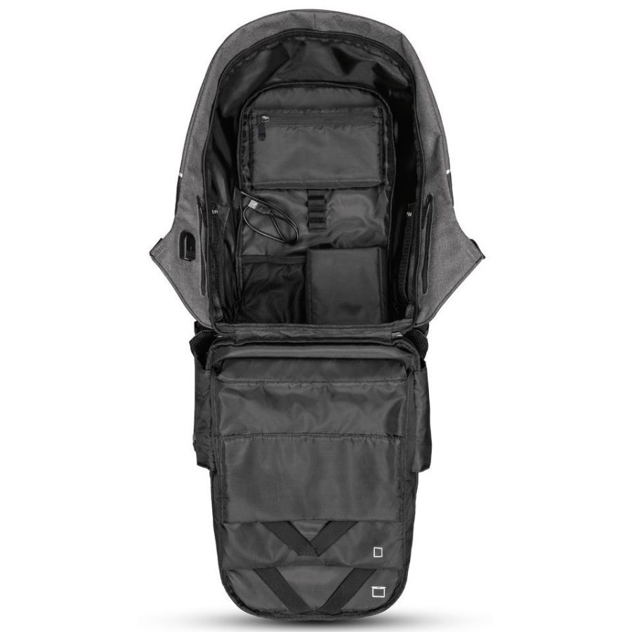 Рюкзак антивор с Rfid Topmove IAN352250 12L Бордовый с черным