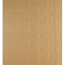 Самоклеющаяся декоративная 3D панель под кирпич золото 700х770х3мм