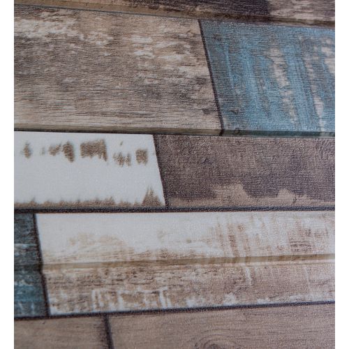 Самоклеющаяся декоративная 3D панель синее дерево 700x700x5мм