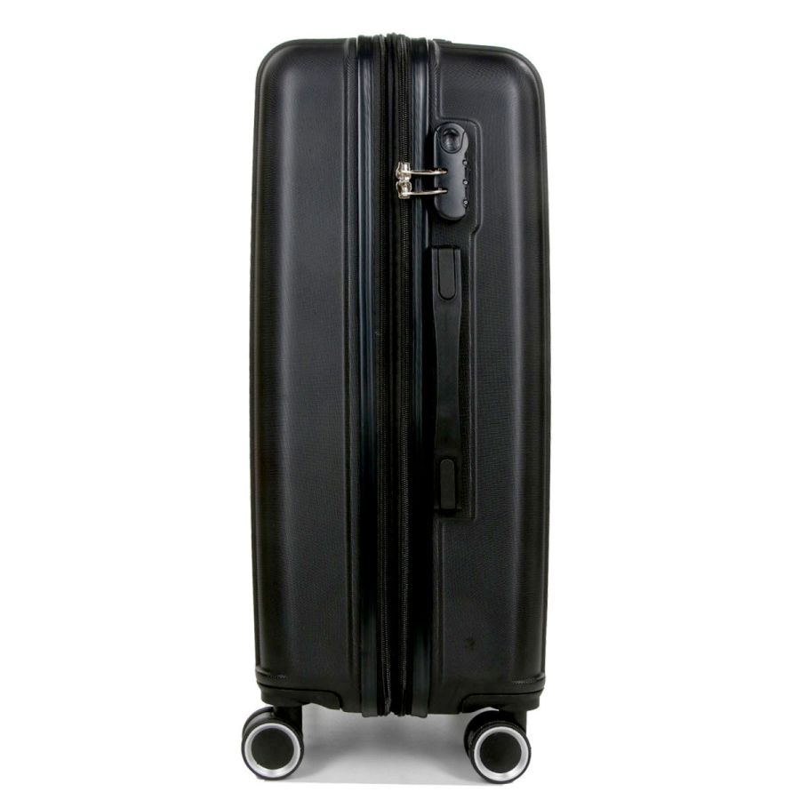Чемодан поликарбонат Средний (M) Airtex 623 70л 66x42x26см Черный (Black)