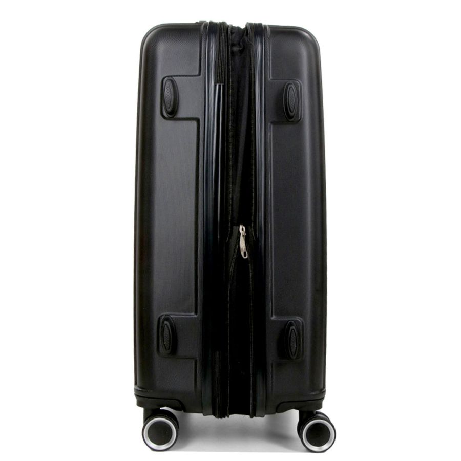 Чемодан поликарбонат Средний (M) Airtex 623 70л 66x42x26см Черный (Black)