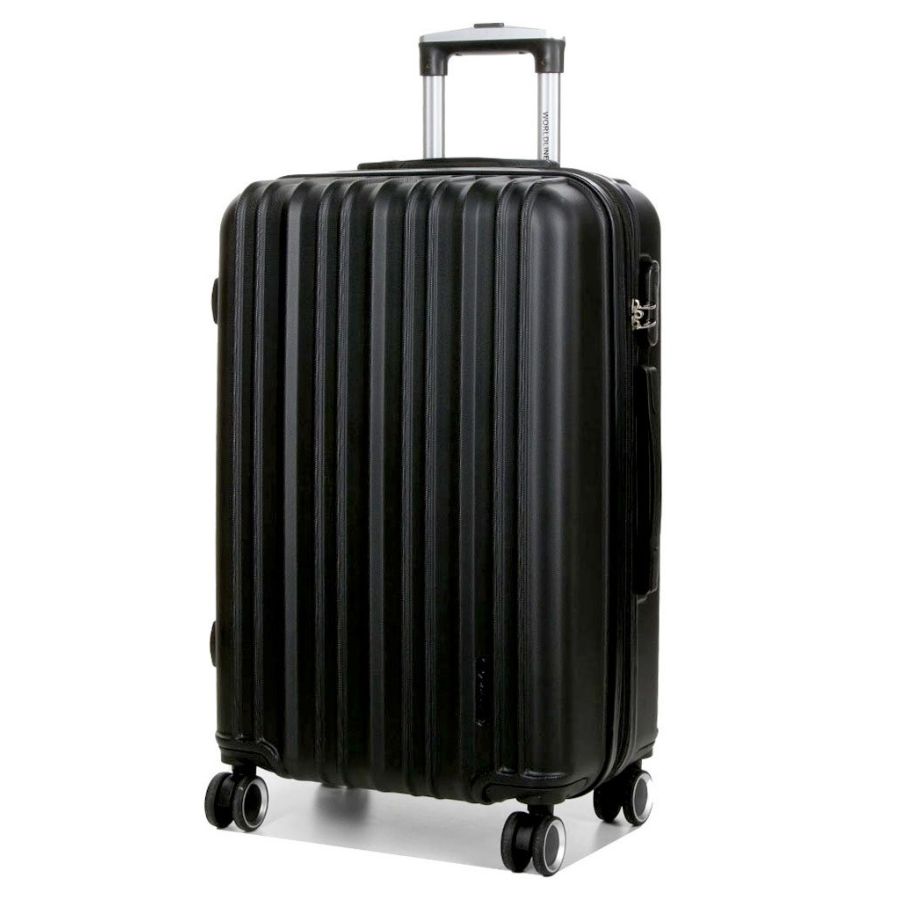 Чемодан поликарбонат Средний (M) Airtex 623 70л 66x42x26см Черный (Black)