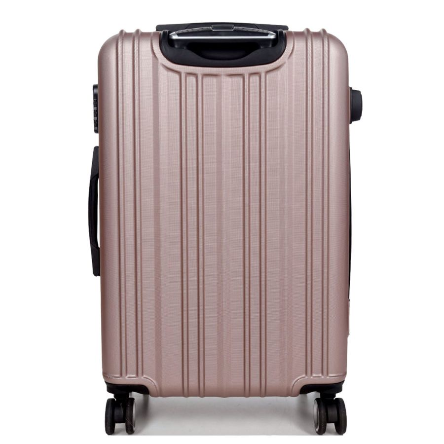 Чемодан поликарбонат Средний (M) Airtex 623 70л 66x42x26см Розовое золото (Rose gold)