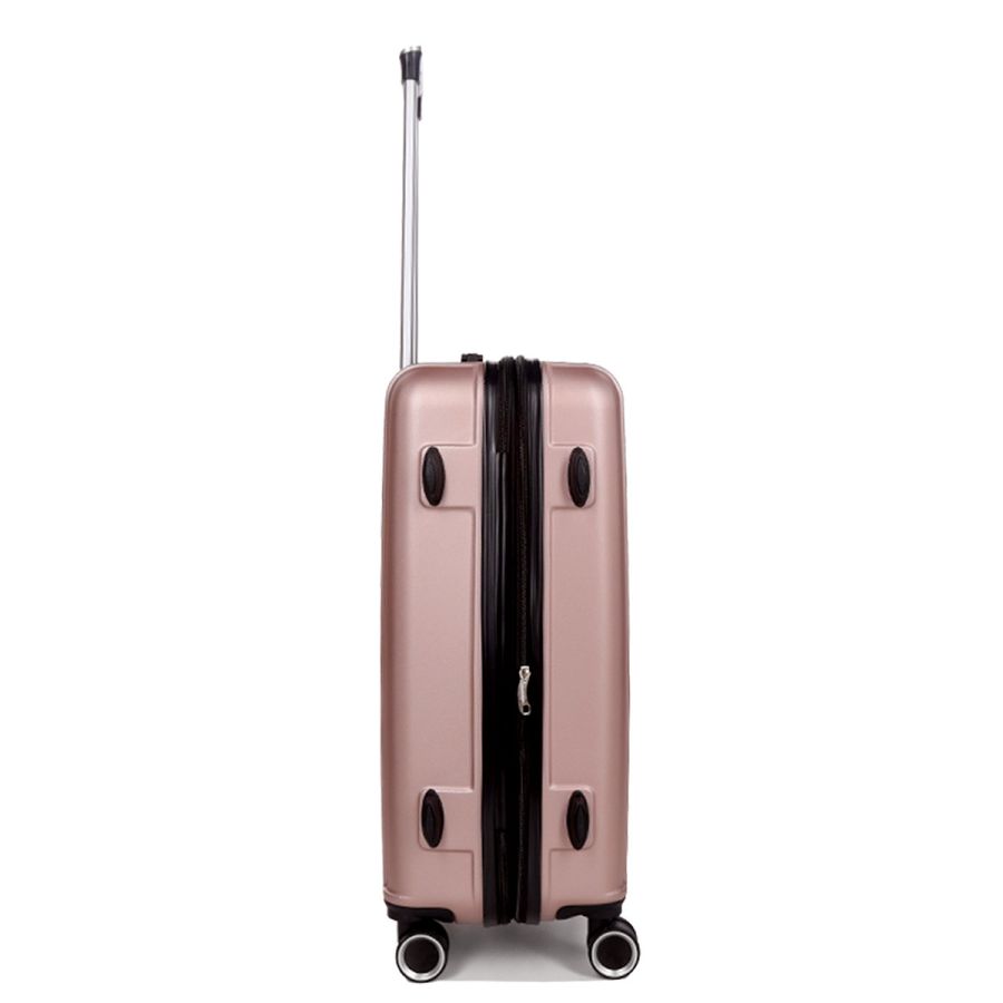 Чемодан поликарбонат Средний (M) Airtex 623 70л 66x42x26см Розовое золото (Rose gold)