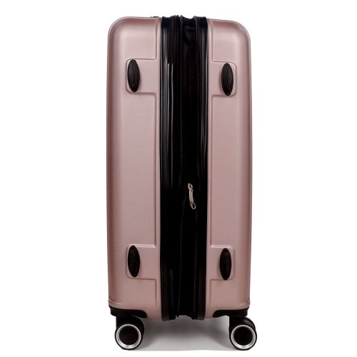 Чемодан поликарбонат Средний (M) Airtex 623 70л 66x42x26см Розовое золото (Rose gold)