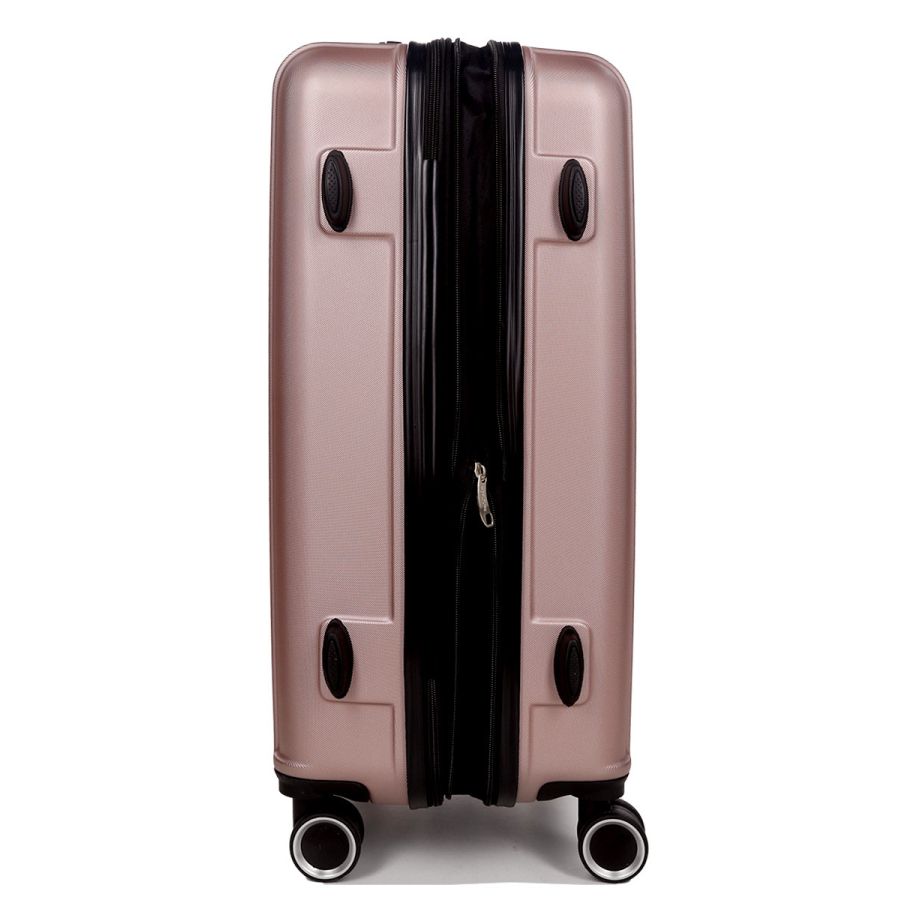 Чемодан поликарбонат Средний (M) Airtex 623 70л 66x42x26см Розовое золото (Rose gold)