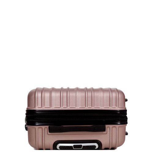 Чемодан поликарбонат Средний (M) Airtex 623 70л 66x42x26см Розовое золото (Rose gold)
