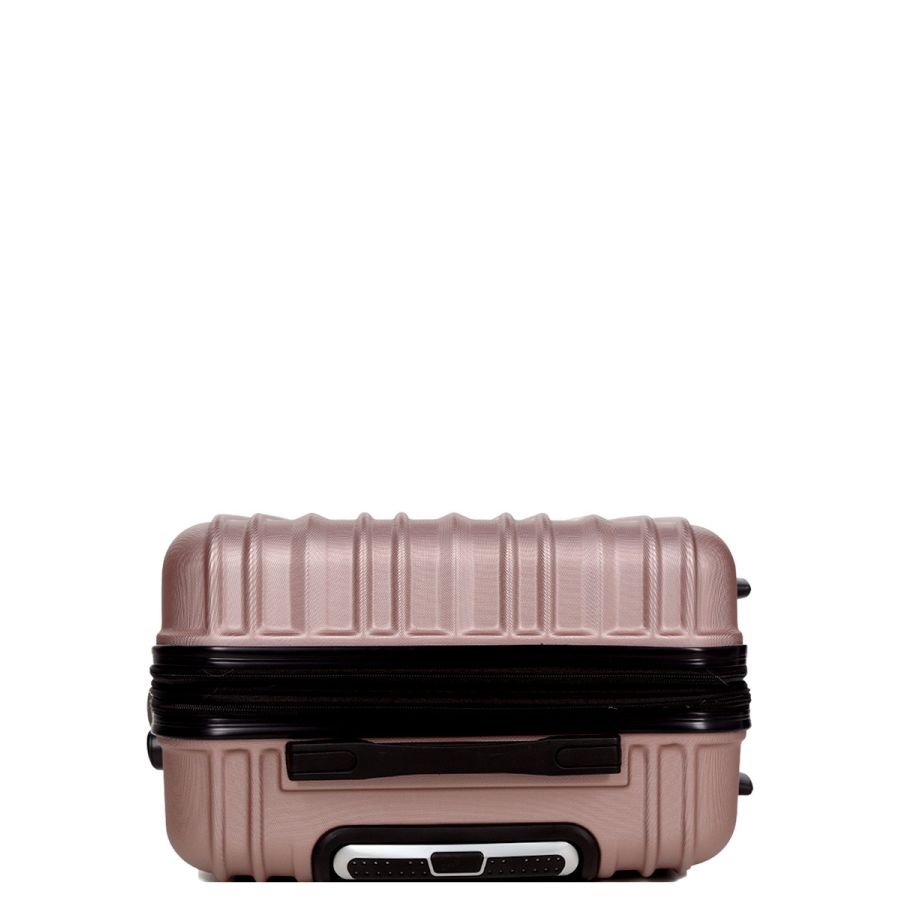 Чемодан поликарбонат Средний (M) Airtex 623 70л 66x42x26см Розовое золото (Rose gold)