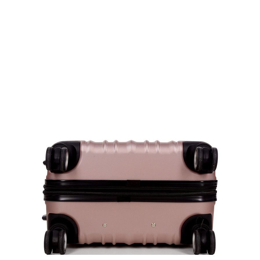 Чемодан поликарбонат Средний (M) Airtex 623 70л 66x42x26см Розовое золото (Rose gold)