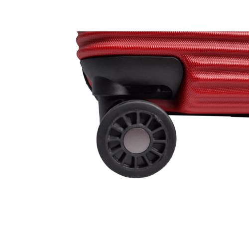 Чемодан дорожный Средний (M) Поликарбонат Airtex 968 70л 65х42х28см Красный (Red)