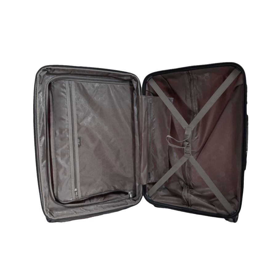 Чемодан дорожный Средний (M) Поликарбонат Airtex 968 70л 65х42х28см Красный (Red)
