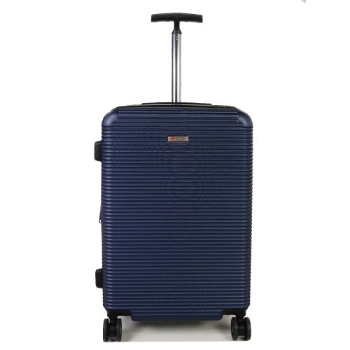 Чемодан дорожный Средний (M) Поликарбонат Airtex 968 70л 65х42х28см Темно-синий (Dark blue)