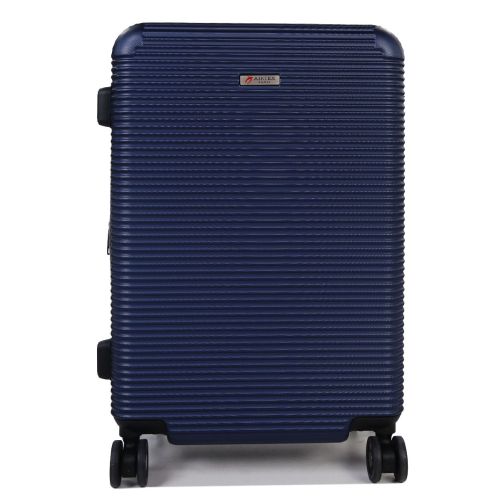 Чемодан дорожный Средний (M) Поликарбонат Airtex 968 70л 65х42х28см Темно-синий (Dark blue)
