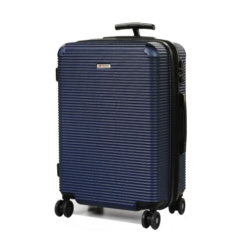 Чемодан дорожный Средний (M) Поликарбонат Airtex 968 70л 65х42х28см Темно-синий (Dark blue)
