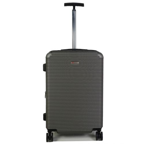 Чемодан дорожный Средний (M) Поликарбонат Airtex 968 70л 65х42х28см Темно-серый (Dark grey)