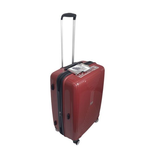 Чемодан дорожный Средний (М) Полипропилен Airtex 241 70л 65x46x26см Красный (Red)