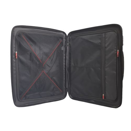 Чемодан дорожный Средний (М) Полипропилен Airtex 241 70л 65x46x26см Красный (Red)