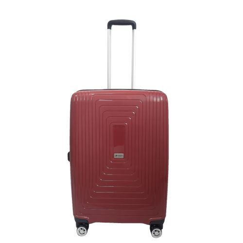 Чемодан дорожный Средний (М) Полипропилен Airtex 241 70л 65x46x26см Красный (Red)