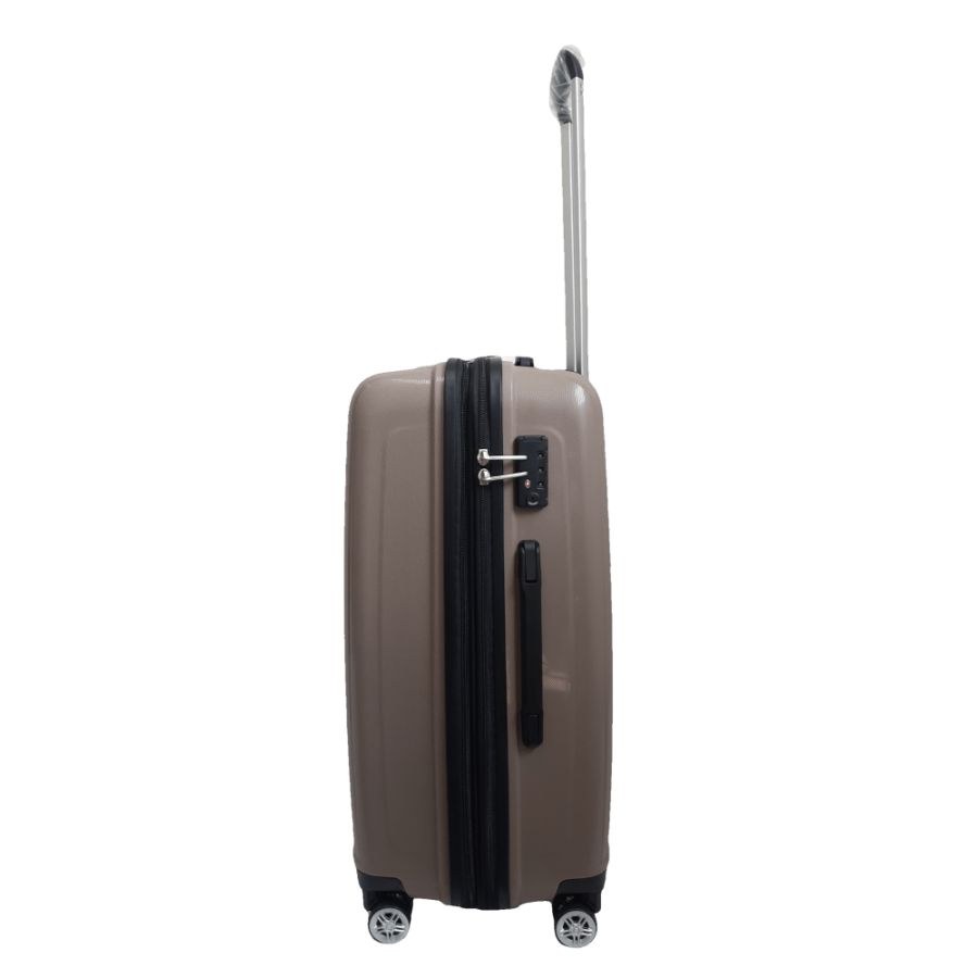 Чемодан дорожный Средний (М) Полипропилен Airtex 241 70л 65x46x26см Коричневый (Brown)