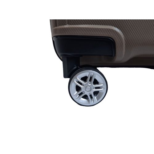 Чемодан дорожный Средний (М) Полипропилен Airtex 241 70л 65x46x26см Коричневый (Brown)